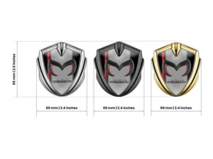 Mazda Metal Abovedado Emblema Sumo Manera Desliz Diseño